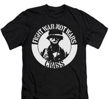 Crass - Fight War Not Wars T-Shirt, Rock Punk Gothic Unisex tee L