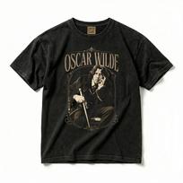 Oscar Wilde Shirt Literary Writer Tee Vintage Fit - The Picture of Dorian Gray L black