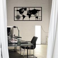 Asir pakabinama dekoracija World Map Metal Decor 7, 60 cm