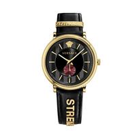 Versace vyriškas laikrodis Circle Manifesto Edition, Šveicariškas kvarcinis, 42 mm, VBQ050017 juoda