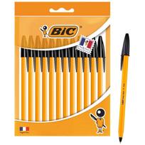 BIC oil-based ballpoint pen orange 0.7mm black 12-piece set office use business parallel import