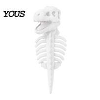 Dog Halloween Costumes Glow in The Dark 3D Dinosaur Skeleton Pet Costume, Plush Cosplay Cat Apparel Outfit for Cats Dogs, Luminous Dino Dress-up S balta
