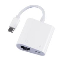 Ryšio mobiliojo telefono adapteris Lightning į Rj45 prievadą Ethernet keitiklis Pd įkrovimo tinklo plokštė TYPE-C