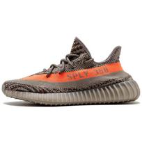 adidas Yeezy Boost 350 V2 Beluga Unisex sportbačiai, pilki, plieno-pilki, saulės-raudoni, BB1826 37⅓