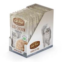 CatFest“ menkės filė su vištiena želė, drėgnas kačių maistas, 12 x 70 g