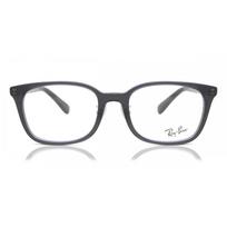 Ray Ban Rx5407d Asian Fit 5920 Unisex Eyeglasses Transparent Dark Grey/52-19-145 gray