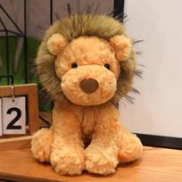 Cute Forest Animal Little Lion Doll Plush Toy Lion Doll Children's Soothing Ragdoll Birthday Gift 23cm（0.2kg） liūtas