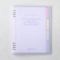 A5 segtuvas laisvais lapais, violetinis, 64 lapai ( 18.3x22.8 cm / 7.2' x 9' ) white