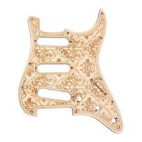 Maple Wood Guitar Pickguard Scratch Plate 11 Holes Electric Guitar Pickguard Guitar Replacement Parts Enduring 1 beige