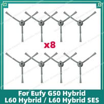 Suderinama su Eufy G50 Hybrid / L60 Hybrid / L60 Hybrid SES Pagrindiniu Šoniniu Šepečiu Hepa Filtras Šluostės Priedai Atsarginės Dalys white