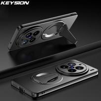KEYSION Magnetic Phone Case for VIVO X200 Pro 5G X200 FE Metal Paint Upright Kickstand Shockproof Back Cover for VIVO X100 Pro for VIVO X200 juoda