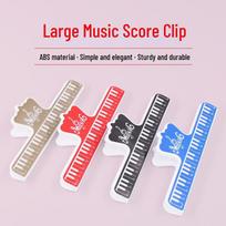 Universal Large Music Score Clip for Piano, Music Stand, Office, and Student Use raudona