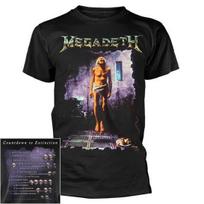26 Megadeth Countdown To Extinction T Shirt S-3XL Tshirt Official T-Shirt Unisex T-Shirt L black