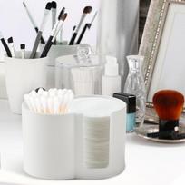 Cotton Swab Container Qtip Dispenser Double Hole Cotton Pad Dispenser Cotton Pad Dispenser Portable Floss Pick Holder Floss CHINA