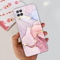 For Samsung Galaxy A12 Case F12 M12 New Fashion Painted Back Cover Soft Silicone Phone Case For Samsung M12 A 12 GalaxyA12 Shell Galaxy A12 white