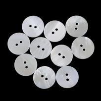 5-20Pcs White Shell Buttons 10/12/15/18/20/23/25mm 2 Hole Round Shell Button For Sewing Accessories DIY Clothing Craft Decorate