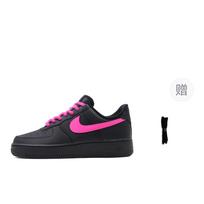 Nike Air Force 1 Low top Skateboard Shoes Unisex Black Pink CW2288-001(Team91- ) 38 black