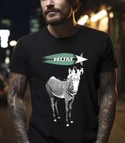 Hum You Prefer An Astronaut Zebra T-Shirt Rock Music Collectors Tee S-5XL XL black