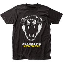 Against Me! New Wave Mens T-shirt Rock N Roll Music Classic Axl Rose Tee Black L black