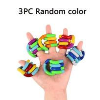 Multicolored Quiet Twisty Fidget Toy Squeeze Twist Spin Sensory Stress Relief Educational Tool for Kids