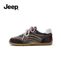 JEEP Women's Retro Lace-Up Trainers 40 tamsiai ruda spalva