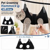 Pet Nail Trimming with Strap - Grooming Sling for Cats and Dogs XS juoda