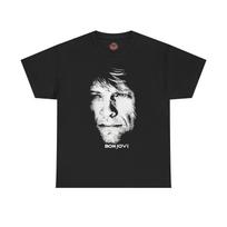 Bon Jovi Jon 80s Idol Face Profile Rock Band Unisex T-Shirt M