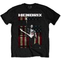 Jimi Hendrix Experience Peace Flag Rock Unisexs TShirt L black