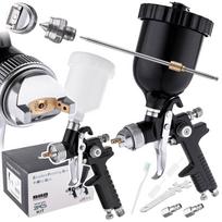 Set Of 2 Hvlp Paint Guns 3 Nozzles 0.8 1.4 1.7Mm