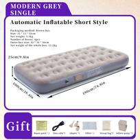 Outdoor Automatic Inflatable Tent with Thickened Camping Air Mattress gray