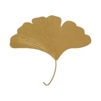 Gold Ginkgo Biloba Wall Art 3D Design Hanging Wall Sculpture Botanical Home Accent  Porch Hanging