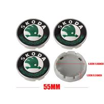 For Skoda Fa4pcs 55/65mm Car Original Wheel Center Cover Hub Cap Emblem Decoration For Skoda Kodiaq Superb Yeti Octavia Karoq Rapid Fabia RS For Skoda&4PCS