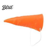 Wedding Game Prop Fake Carrot Nose Clown Cosplay Prop Realistic Snowman Costume Accessory Party Nose with Elastic Lanyard for Halloween Party Stage orange