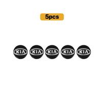 5/10Pcs Car Key Emblem Stickers Auto Door Keyhole Logo Decals For Kia Sportage Ceed Picanto Rio ProCeed Niro Stonic K7 K5 K8 K9 wszj80 black