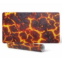 Glowing Lava Anti-Slip Mouse and Keyboard Mat 100x50 cm