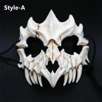 Halloween Dragon God  Long Teeth Demon Cosplay Mask Eco-friendly Animal Theme Party Animal Skull Mask Halloween Props Accessor