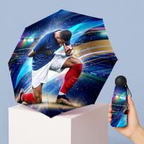 Kylian Mbappe Mini 5 Fold Pocket Umbrella Compact Lightweight Anti UV Rain Sun Protection Umbrella Portable Travel Umbrella