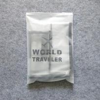 Thickened, wear-resistant waterproof dust cover, luggage protective cover, double-side trolley case zipper transparent case cover 20 inches. white