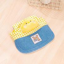 Pet Sun Hat Small Dogs With Ear Holes Adjustable UV Protection Cap Bichon Frise Pomeranian XS Chest 28-32cm, Recommended Weight 1-3kg