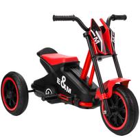 Children's tricycle, 3-wheel balance bike with pedals for ages 18 to 36 months, for indoor and outdoor use, red