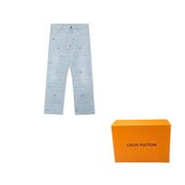 LOUIS VUITTON x Tyler FW24 Džinsai Vyriški Mėlyni 1AFPV5 31-Original Gift Box mėlyna