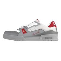 LOUIS VUITTON Trainer Low top Skateboard Shoes Unisex Gray 1AHTI9 41.5 gray