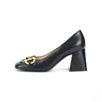 GUCCI arkliuko kandiklis karvės oda stambus kulnas aukštakulniai moteriški juodi 643886 C9D00 1000 39.5 black