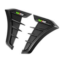2 vnt. Anglies Juodos Spalvos Automobilio Šoninio Sparno Lipdukai Skoda VRS Octavia Kamiq Kodiaq Karoq RS Superb Fabia Rapi black