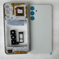 Naujas Samsung Galaxy A25 A256 5G vidinis rėmelis + galinis dangtelis su baterija, galinės dalies korpusas, pakeičiama dalis su objektyvu + SIM kortelės dėklu mėlyna
