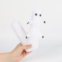 Raganos skrybėlaitės dirbtuvės Fudeworm pliušiniai žaislai Lėlė Purios formos mielas minkštas žaislas Anime prekės Anime gerbėjai Namų dekoras Kolekcija 1PCS white