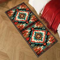 1Pcs Vibrant Bohemian Non-Slip Washable Area Rug Runner for Hallway, Kitchen, Living Room & Home 60X90cm