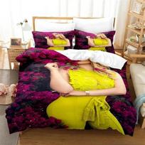 Exquisite Singer Kenia Os Bedding Set Duvet Cover Comforter Bed Adult Youth Kid Girls Boys Birthday Gift Single Double Size 135x200cm yellow
