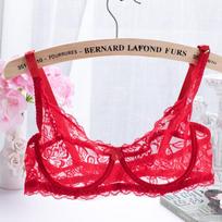 Summer Transparent Lace Underwire Bra - Sexy Lingerie 9988 36B