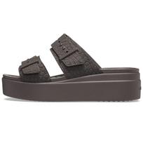 Crocs Brooklyn Low Heel Sports Sandals Women Sandals Dark-Brown 208667-206 37-38 gray